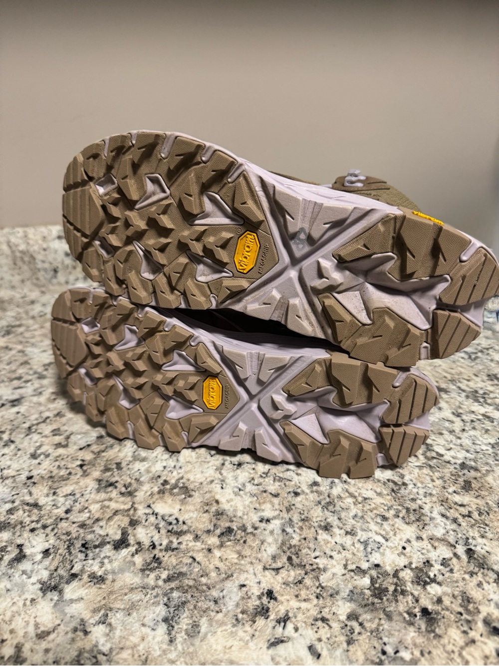 Hoka Brown and Yellow Trail Sneaker - Picture 5 of 7
